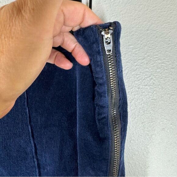 Prairie Underground Navy Blue Corduroy Pants Cigarette Fit Flat Front Size XL - Picture 3 of 7